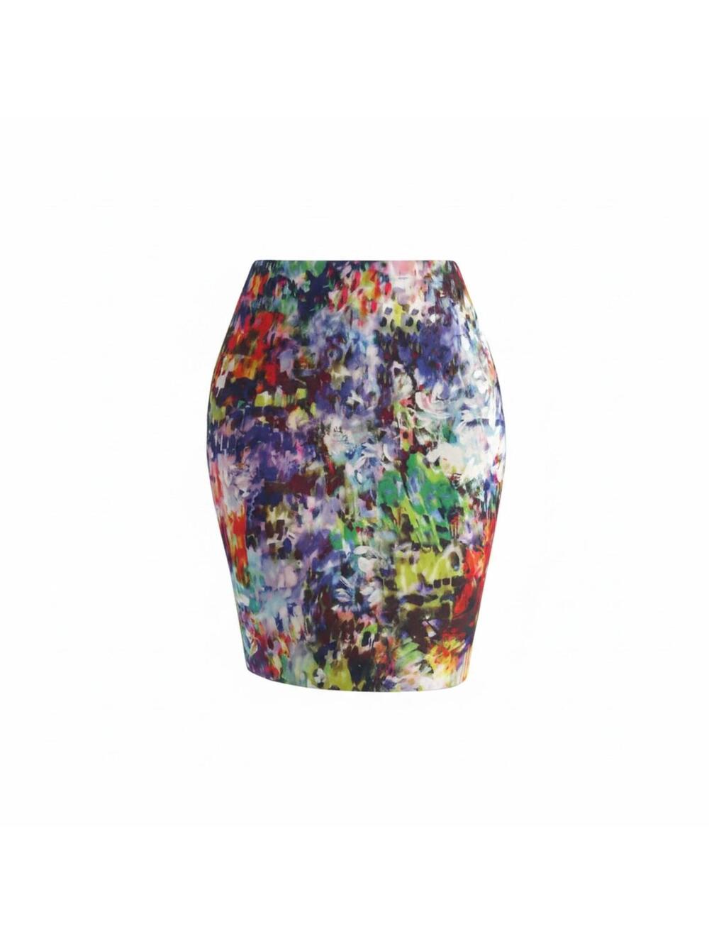 Sandra Angelozzi floral pencil skirt multicolor fitted EU 38 US 8